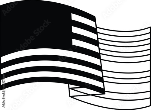 Black and white candles with dripping wax and flames Vector