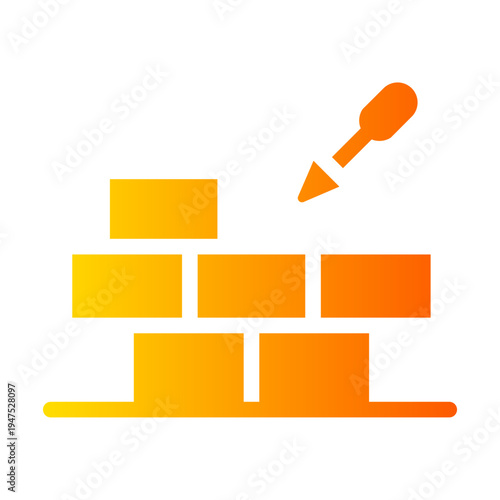 brick wall gradient icon