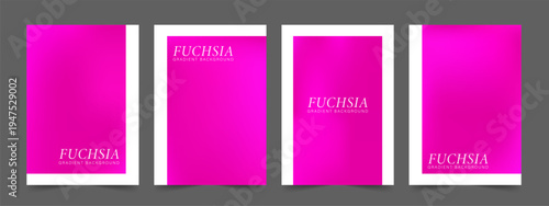 Fuchsia gradient. Romantic blush pink and foil for valentines day background, cards or social media posts. Vector illustration.