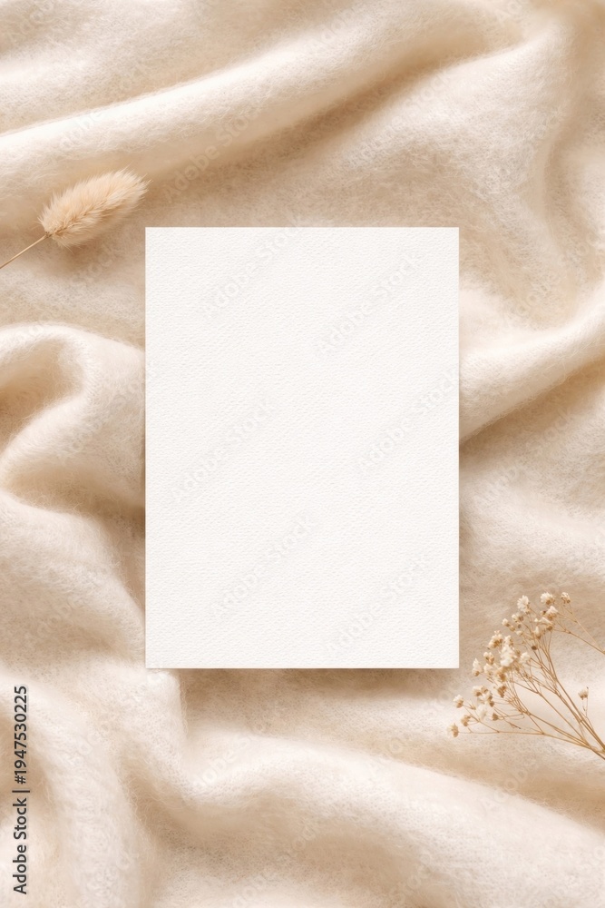 Fototapeta premium Elegant minimalistic paper display.
