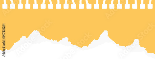 Paper Rip Edge Style For Journal Layout