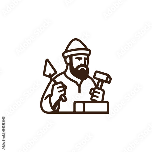 Ancient Mason Man Logo