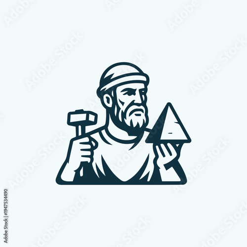 Ancient Mason Man Logo