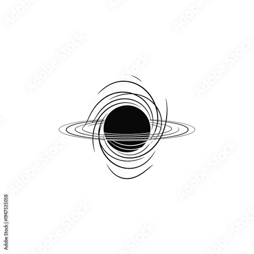 Saturn planet with rings in space.