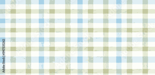 Soft Blue and Green Gingham Pattern - A Classic and Versatile Textile Design