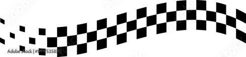 Flowing Checker Wave Pattern With Modern Abstract Style