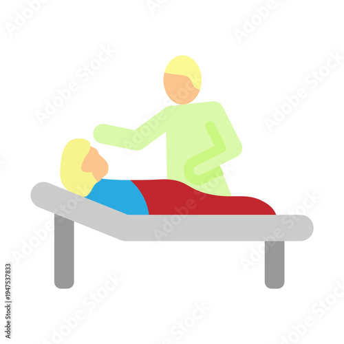 Bedside Care Vector Flat Icon Design