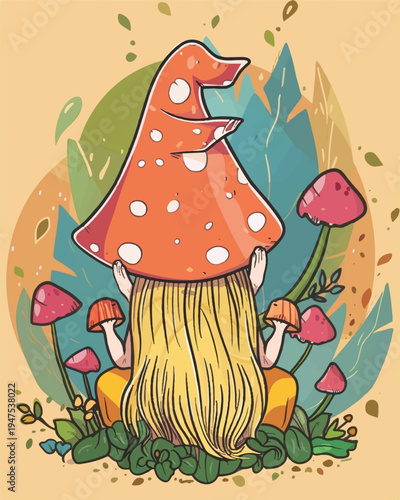 mushrooms in the forest