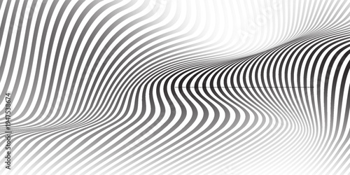 Abstract vector background with black wavy lines modern sport background. vektor