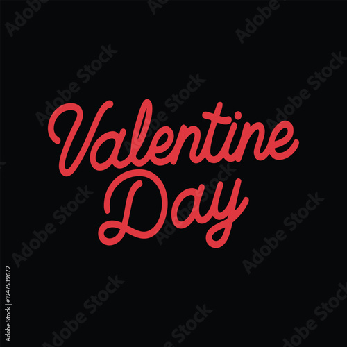 Valentine day love typography romantic quote design