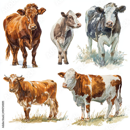 group of cows