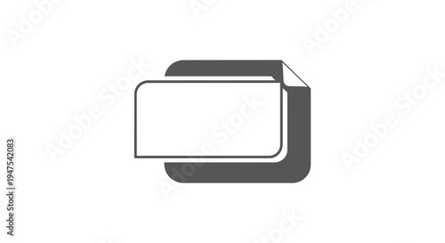 A stark black rectangular shape resembling a blank sign or display presented as a silhouette