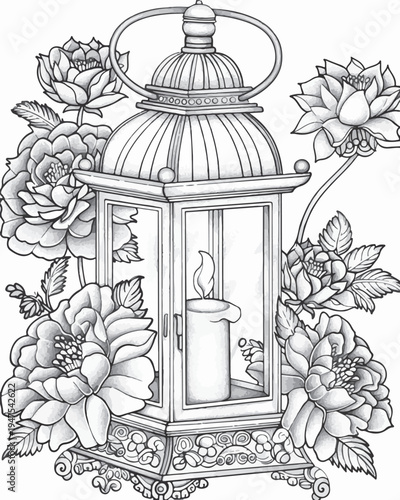 still life with a bouquet of flowers