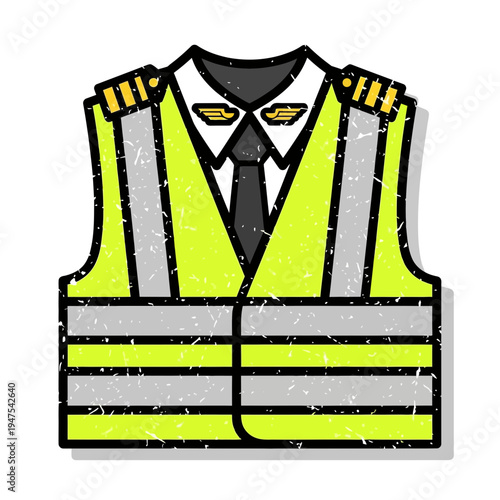 Pilot Uniform Vest High Visibility Safety Gear