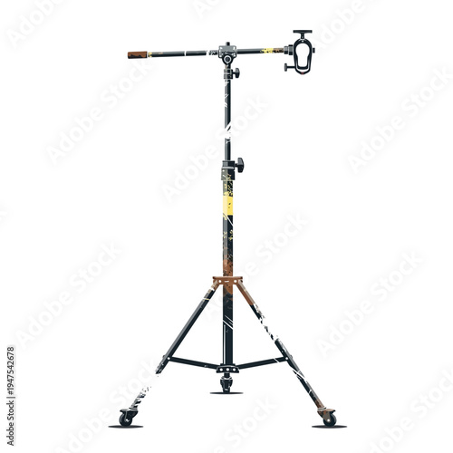 Professional Photography Light Stand with Wheels and Clamp