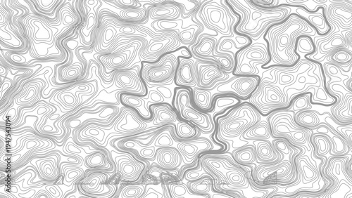 Vector geographic contour map. Background of the topographic map. Topographic map lines, contour background.
