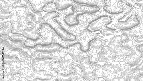 Vector geographic contour map. Background of the topographic map. Topographic map lines, contour background.
