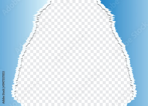 Torn paper set vector design, Ripped torn paper illustration vector background.Torn, ripped torn design, pieces of horizontal black paper with soft shadow squared background.