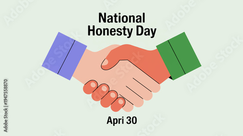 Hands shaking on national honesty day symbolizing trust and integrity in business