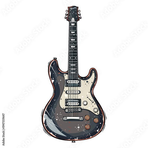 Electric Guitar Illustration