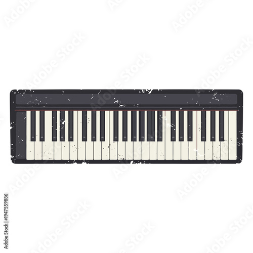 Vintage Keyboard Piano Keys