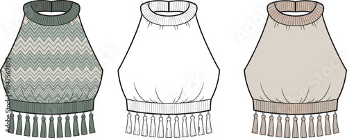 Technical CAD drawing flat vector illustration of a sleeveless surplice maxi dress with spaghetti straps gathered waist and flared skirt.