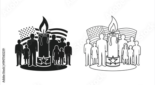 American people unity freedom Vector