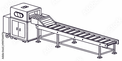 Automated packaging machine with conveyor belt for product wrapping