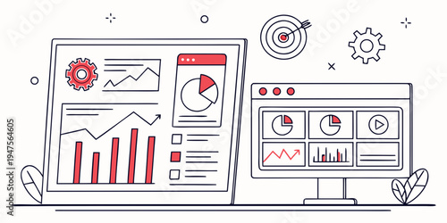 Analyzing data through various software tools and platforms for business insights