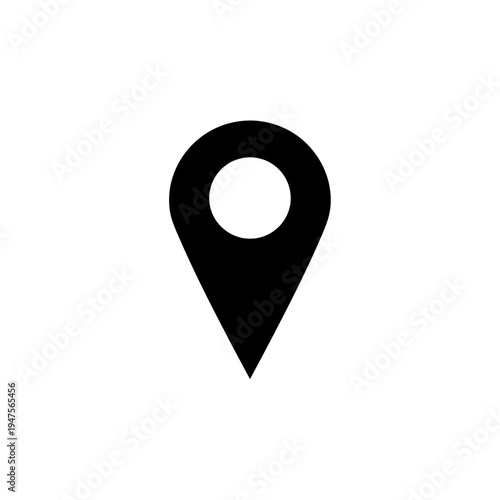 Free Download Black Map Pin Icon Symbol. - GFXLoad