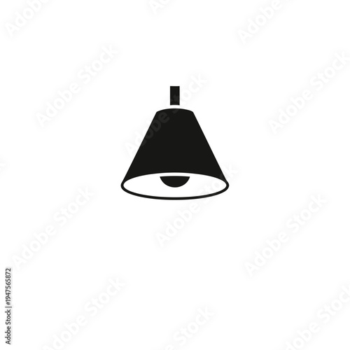 Simple black lamp shade object.
