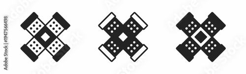 Bandage icon on white background. Vector logo bandage illustration.