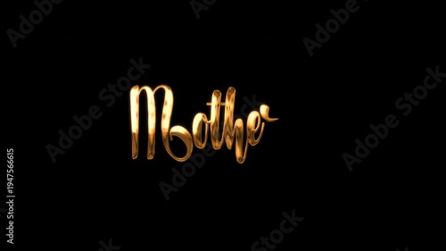 Happy Mother's Day Text Animation