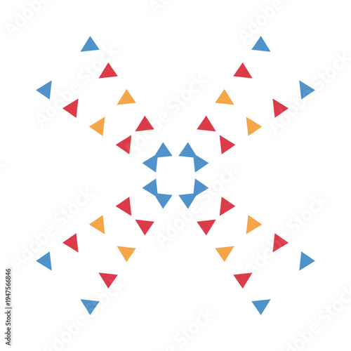 Free Download Colorful abstract triangle pattern vector illustration - GFXLoad