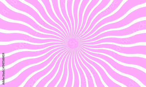 light pink and white sunburst background vector design. comic background with retro rays. sunburst pattern background.