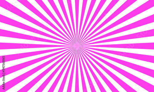 light pink and white sunburst background vector design. comic background with retro rays. sunburst pattern background.