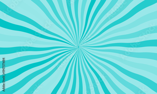 light blue sunburst background vector design. comic background with retro rays. sunburst pattern background.