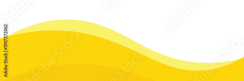 Layered yellow wave background featuring smooth curved shapes and subtle gradients, ideal for web banners, headers, presentations, and marketing materials. Vibrant, warm, 
