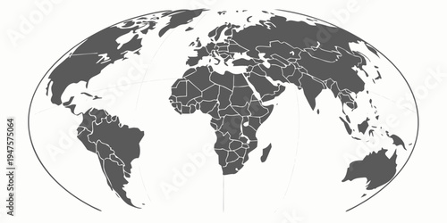 A detailed world map highlighting various countries and regions across the globe