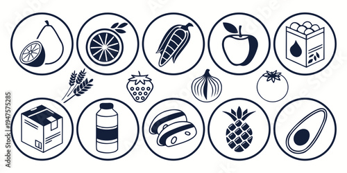 A collection of diverse icons representing various activities and objects