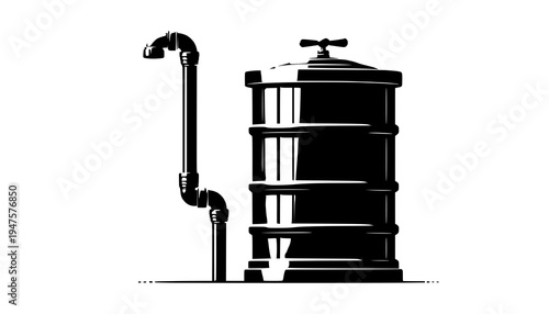 old oil lamp isolated