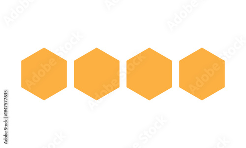 abstract simple orange honeycomb design.