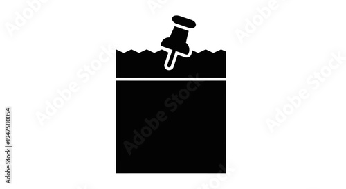 Push Pin Map Marker Icon Location Note Reminder Concept Vector Illustration