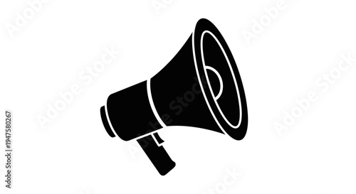Megaphone Announcement Icon Marketing Promotion Communication Concept Vector Illustration