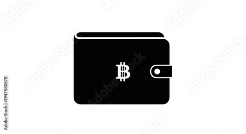 Bitcoin wallet cryptocurrency leather card holder.