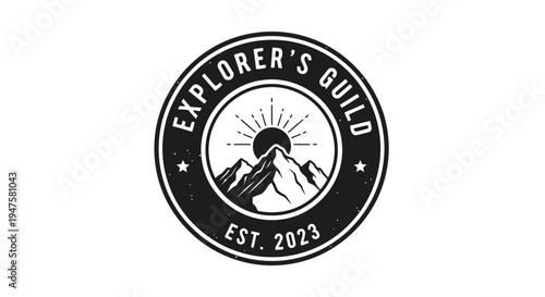 Black Explorers Guild Emblem Logo.