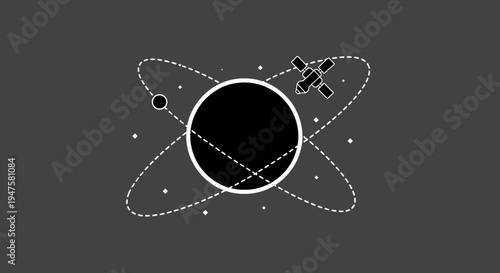 Black Hole in Space Orbit.