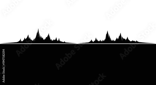 Black silhouette of a city skyline.