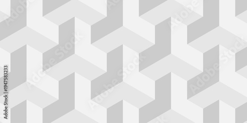 Vector structure box minimal white abstract cube. paper square wall texture. geometric tile hexagon mosaic wall grid wallpaper. minimal geometric block cube isometric mosaic background.