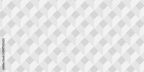 Vector structure box minimal white abstract cube. paper square wall texture. geometric tile hexagon mosaic wall grid wallpaper. minimal geometric block cube isometric mosaic background.